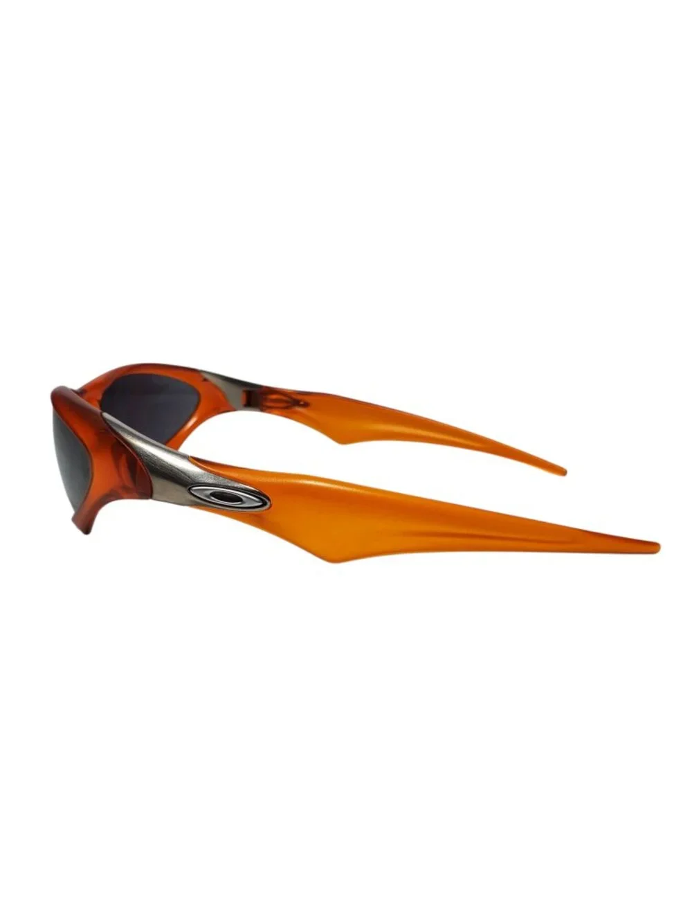 Vintage Y2K Oakley Scar Sunglasses Orange Frames Made USA